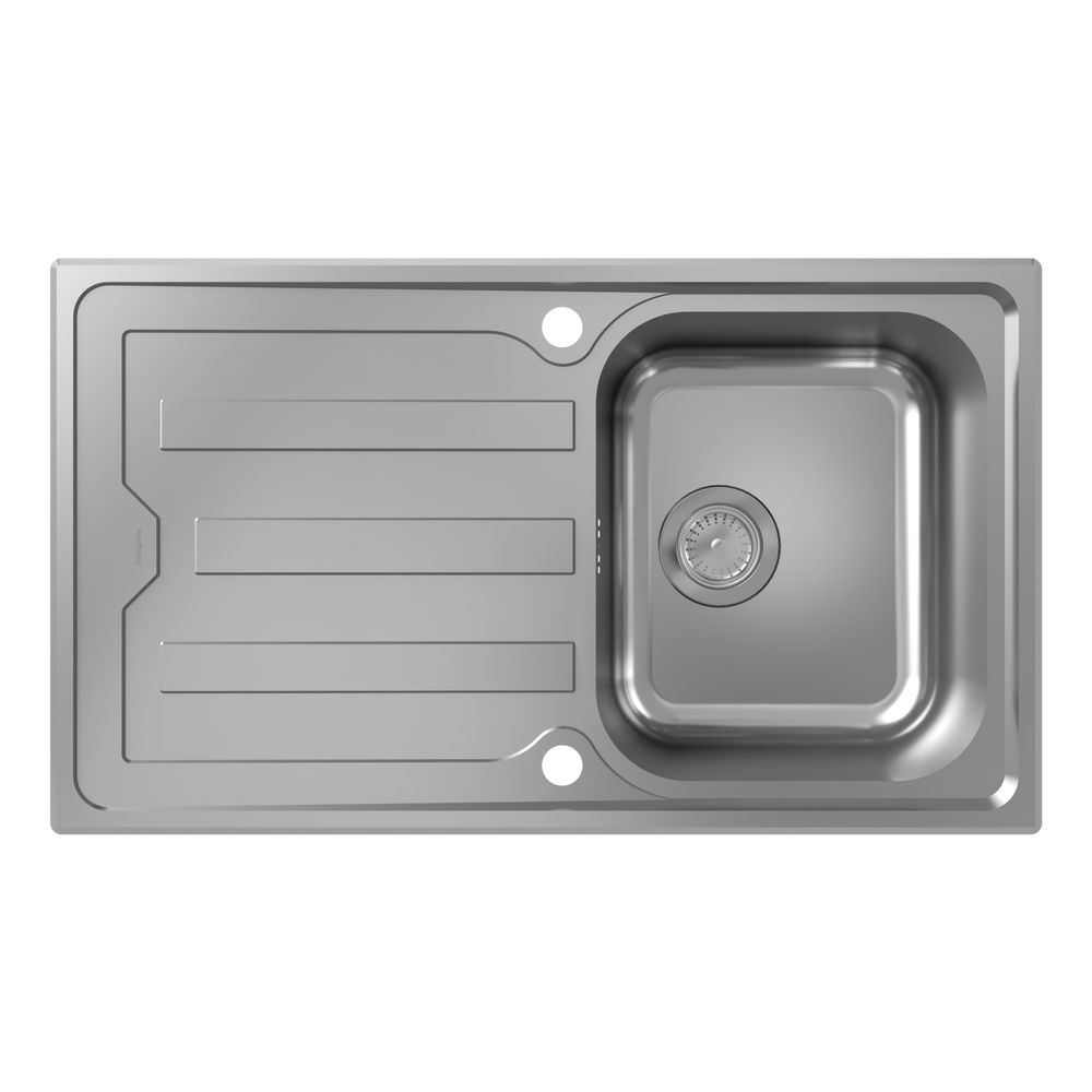 hansgrohe Einbauspüle S44 S440-A342 86342 mit Abtropffläche lang, automatischer Gar... HANSGROHE-43365800 4059625514405 (Abb. 1)