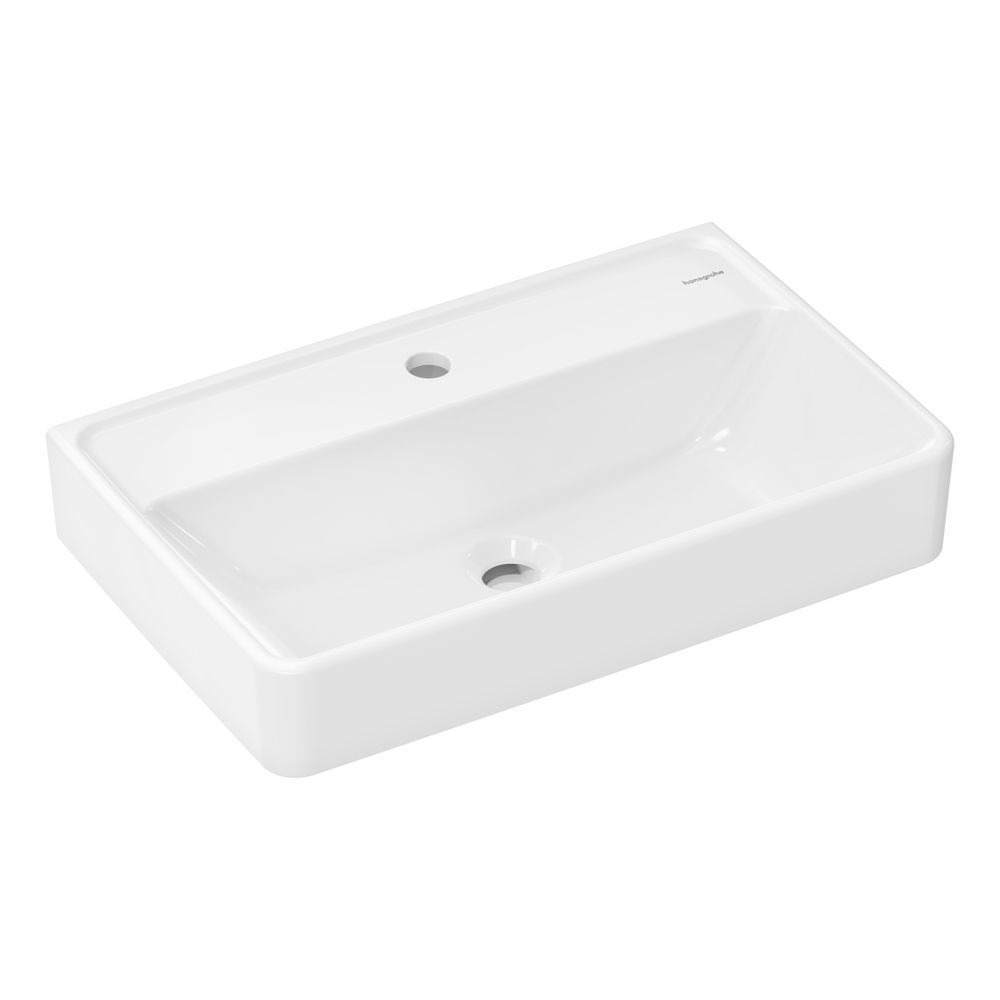 hansgrohe Xanuia Q Waschtisch Compact 600x370mm mit Hahnloch ohne Überlauf, SmartCl... HANSGROHE-61126450 4059625534861 (Abb. 1)