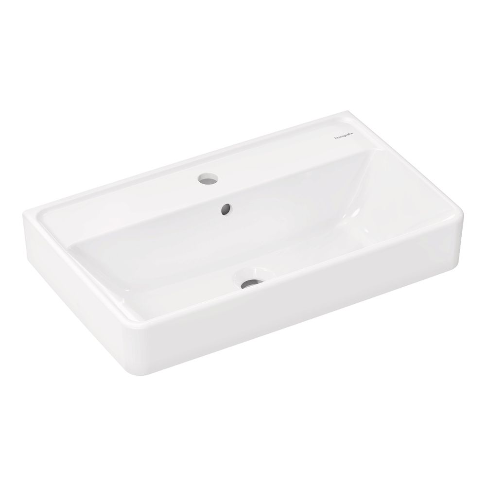 hansgrohe Xanuia Q Waschtisch Compact 650x390mm mit Hahnloch und Überlauf, SmartCle... HANSGROHE-61128450 4059625534809 (Abb. 1)