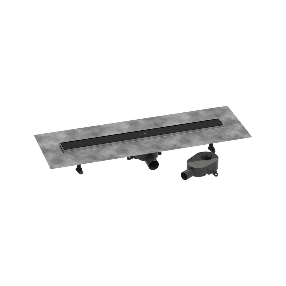hansgrohe RainDrain Go Komplettset Duschrinne 800mm rückseitig befliesbar, Mattschw... HANSGROHE-56273670 4059625541524 (Abb. 1)