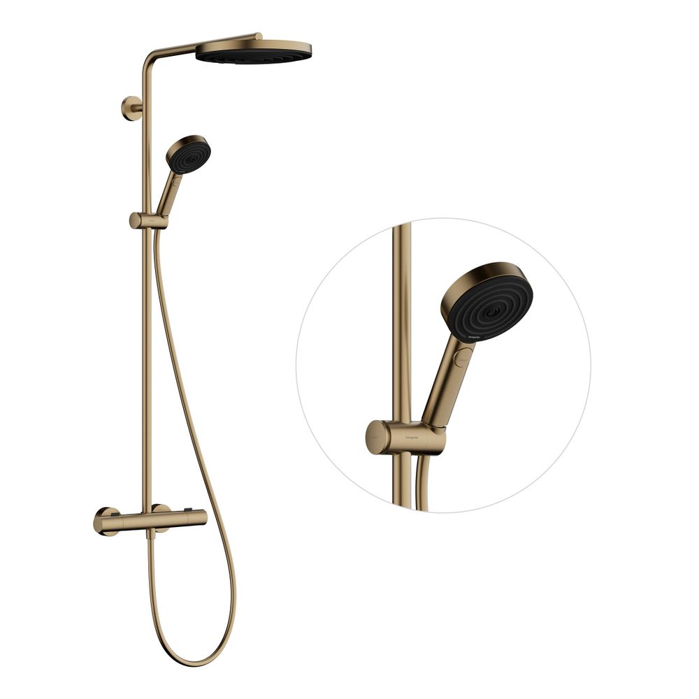 Hansgrohe Pulsify S Puro Showerpipe Duschsystem 260mm, 1jet, 11,2l/min, Ecostat Fin... HANSGROHE-24236140 4059625539118 (Abb. 2)