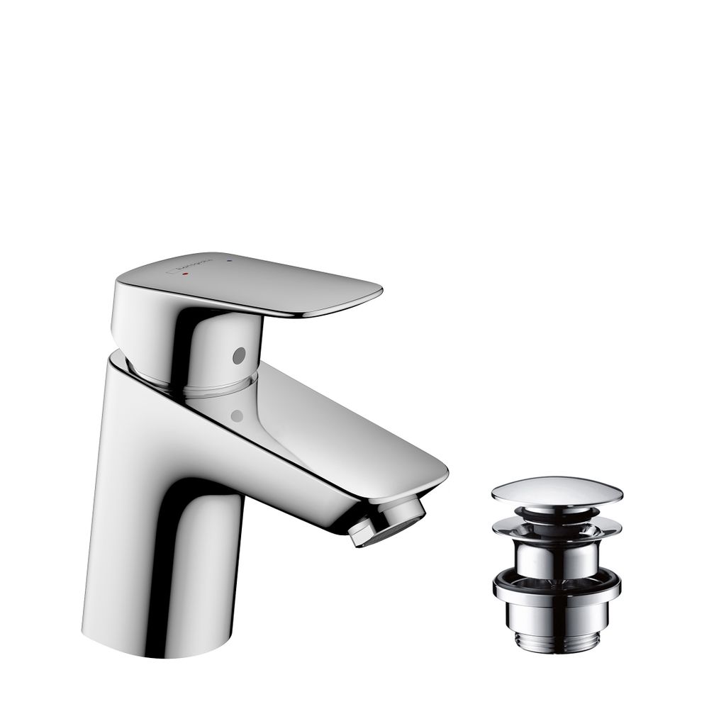 hansgrohe Logis Einhebel-Waschtischmischer 70mm 5l/min Chrom mit Push-Open Garnitur... HANSGROHE-71077000 4011097738642 (Abb. 2)