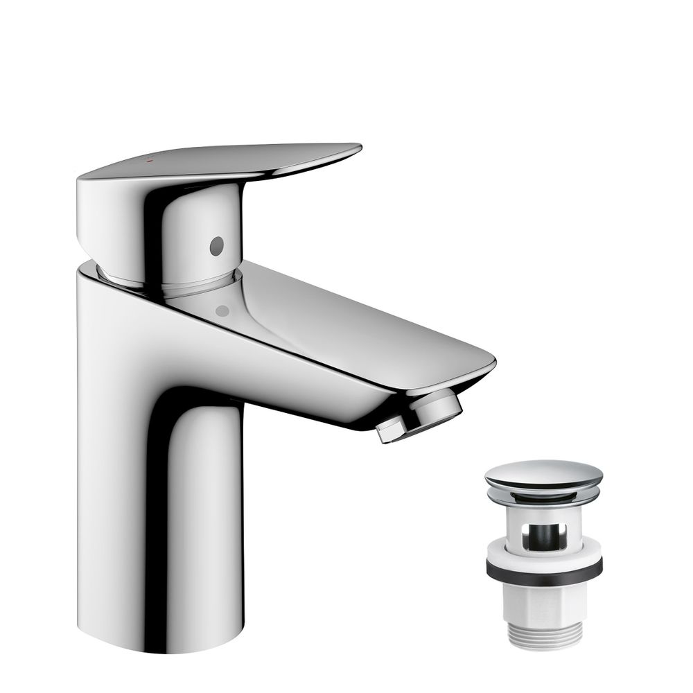 hansgrohe Logis Einhebel-Waschtischmischer 100mm 5l/min Chrom mit Push-Open Garnitu... HANSGROHE-71107000 4011097738529 (Abb. 2)