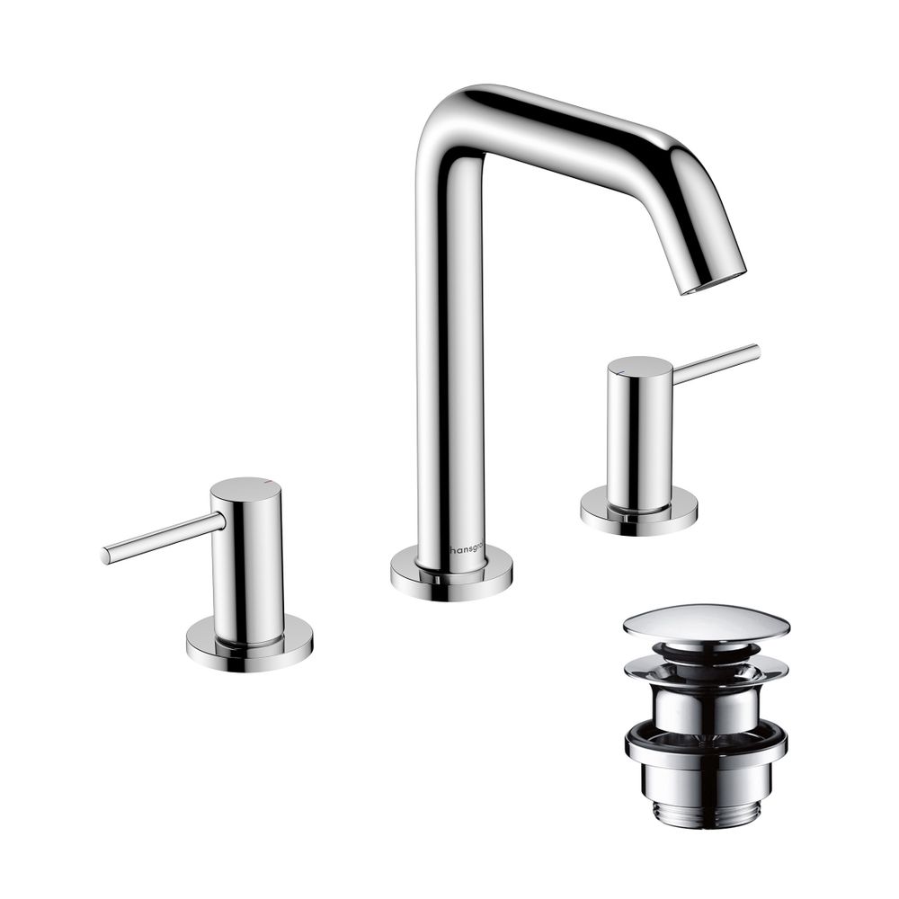 hansgrohe Tecturis S 3-Loch Waschtischarmatur 150mm 4l/min EcoSmart plus Chrom mit ... HANSGROHE-73330000 4059625470916 (Abb. 2)