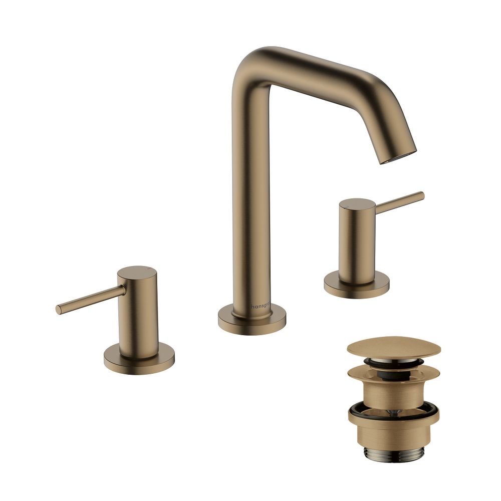 hansgrohe Tecturis S 3-Loch Waschtischarmatur 150mm 4l/min EcoSmart plus Bronze geb... HANSGROHE-73330140 4059625470909 (Abb. 2)
