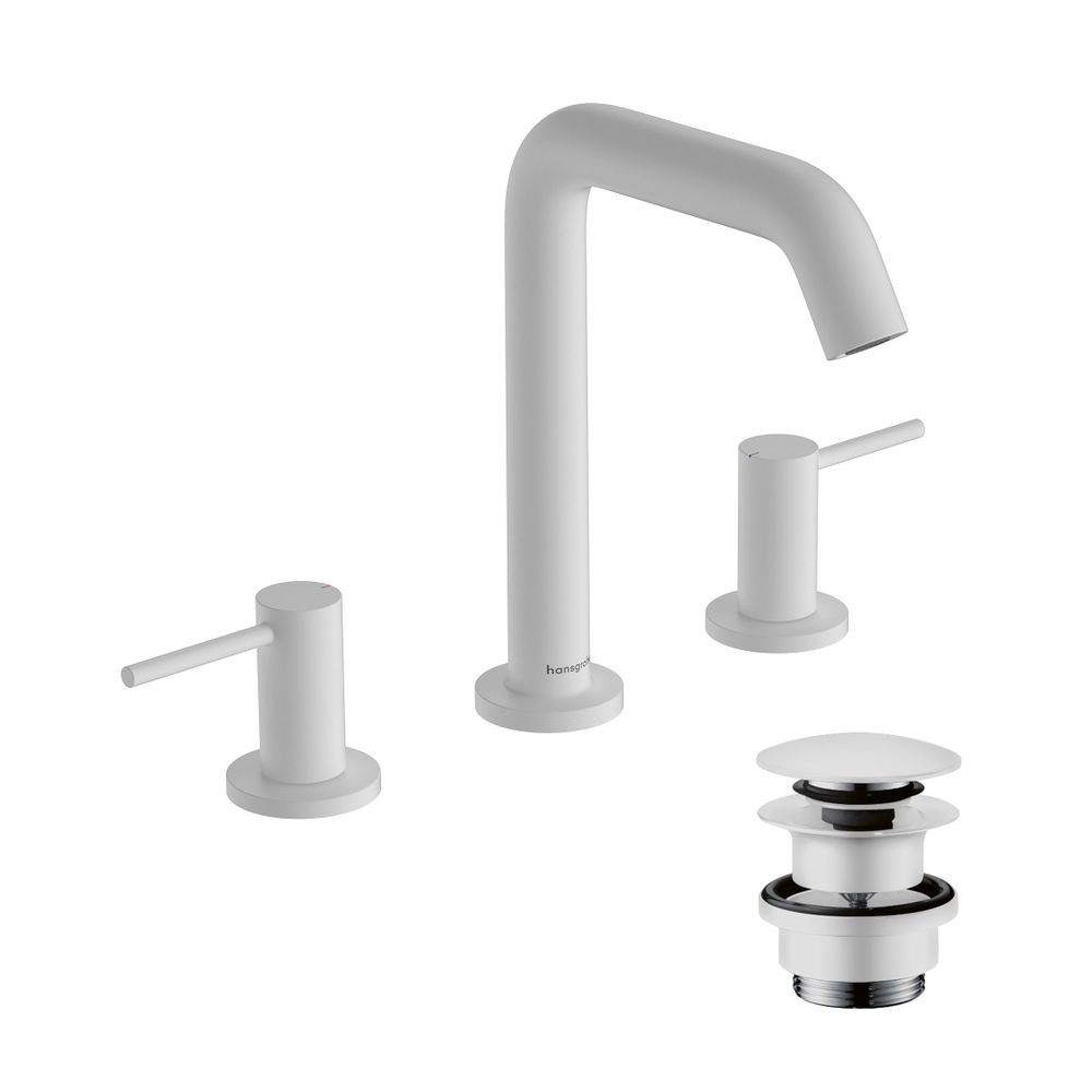 hansgrohe Tecturis S 3-Loch Waschtischarmatur 150mm 4l/min EcoSmart plus Mattweiß m... HANSGROHE-73330700 4059625470886 (Abb. 2)