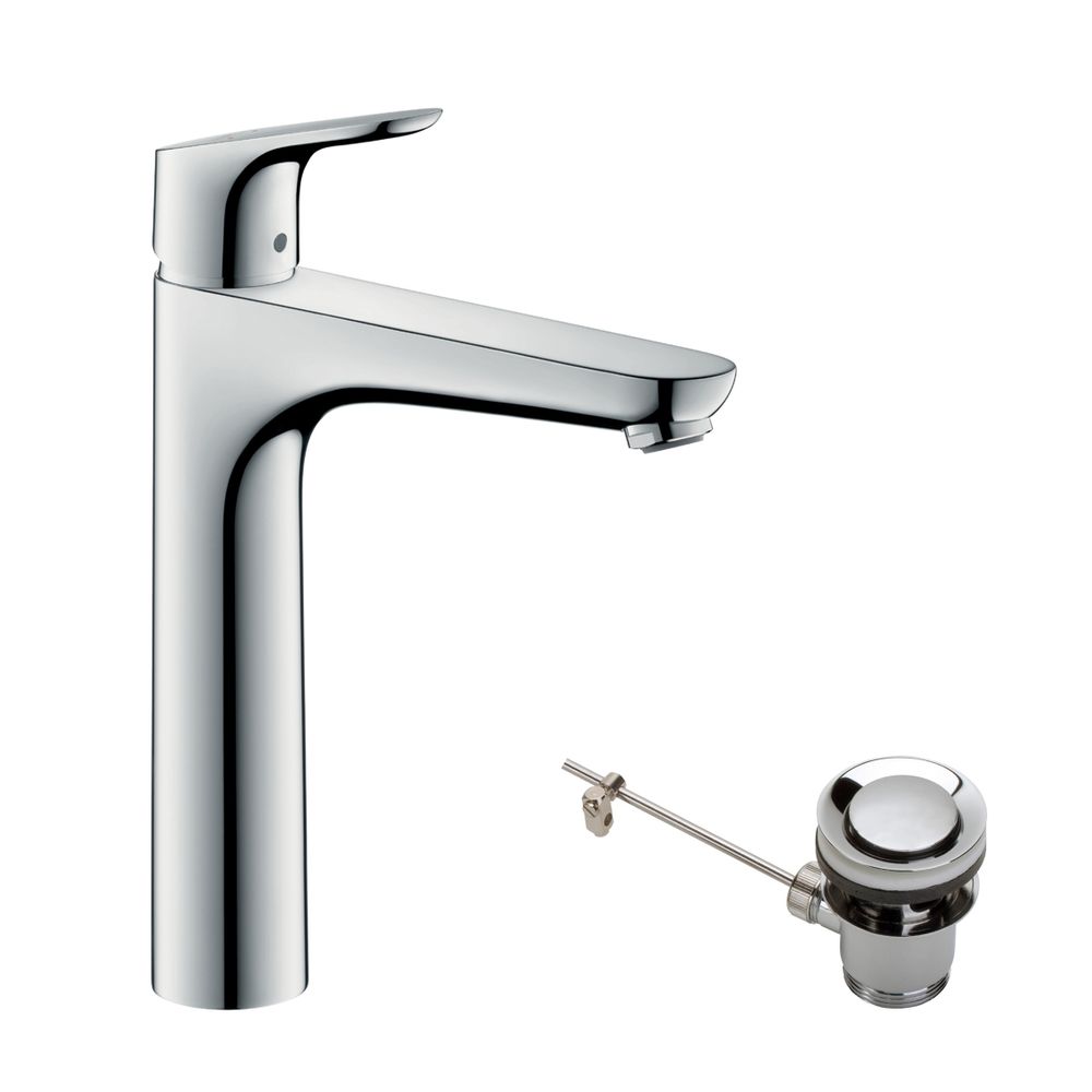 hansgrohe Focus Einhebel-Waschtischmischer 190mm 5l/min mit Zugstangen-Garnitur, Ch... HANSGROHE-31608000 4011097679440 (Abb. 2)