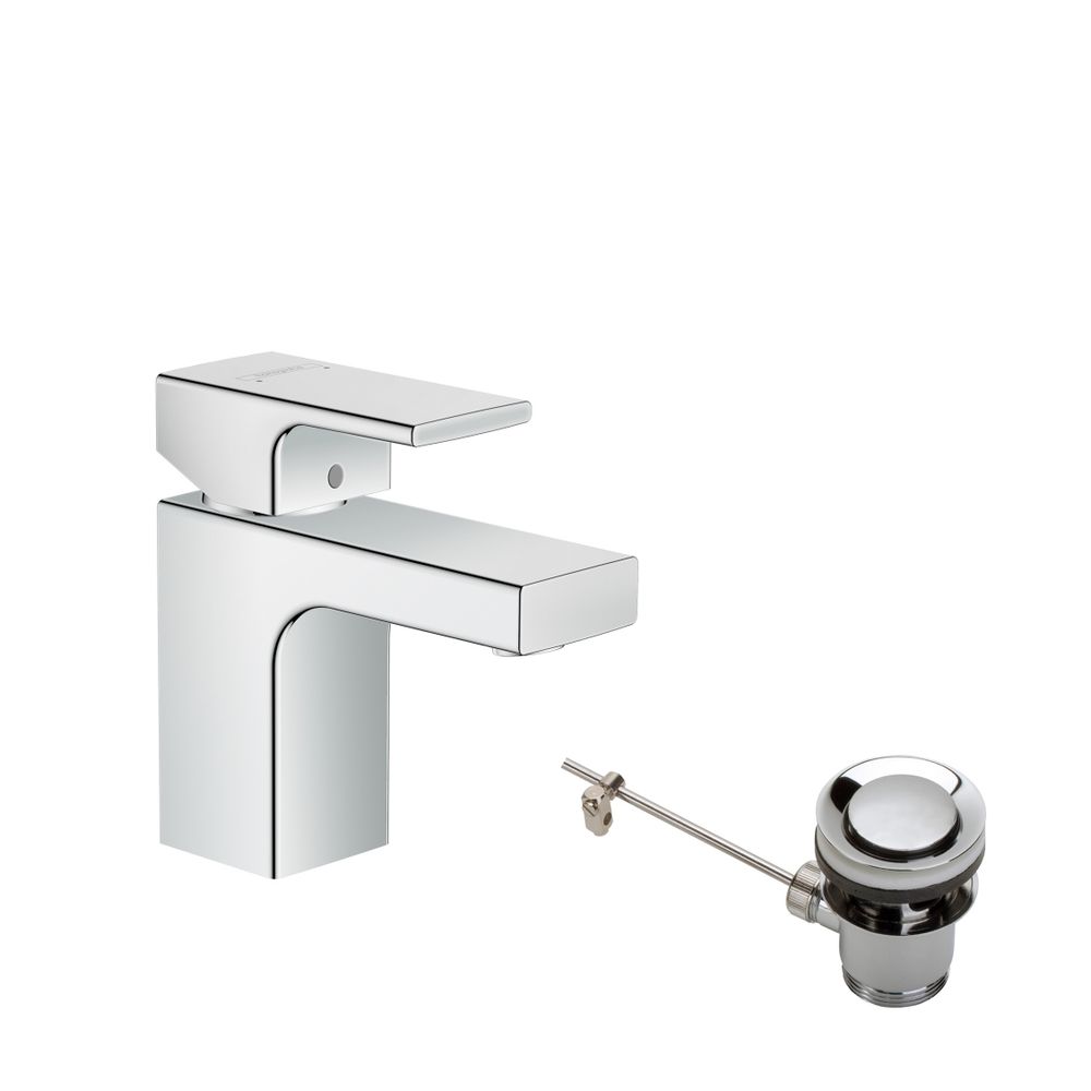 hansgrohe Vernis Shape Einhebel-Waschtischmischer 70mm 5l/min Chrom mit isolierter ... HANSGROHE-71566000 4059625321423 (Abb. 2)