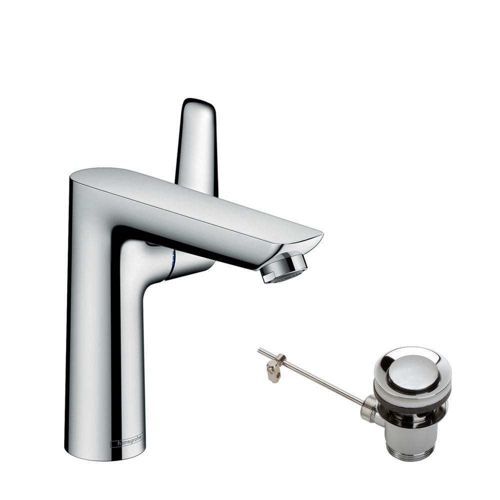 Hansgrohe Talis E Einhebel-Waschtischmischer 150mm, 5l/min, Zugstangen-Ablaufgarnit... HANSGROHE-71754000 4011097782355 (Abb. 2)