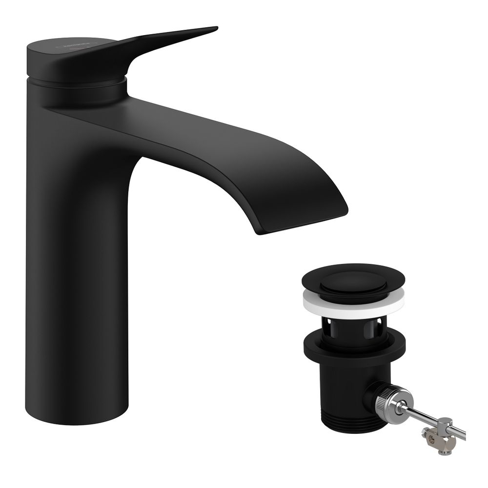 hansgrohe Vivenis Einhebel-Waschtischmischer 110mm 5l/min CoolStart, Mattschwarz mi... HANSGROHE-75023670 4059625399828 (Abb. 3)