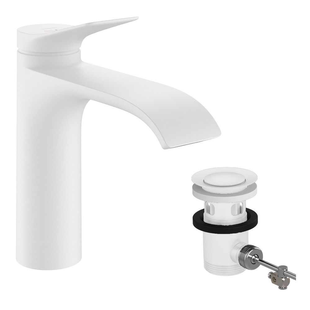 hansgrohe Vivenis Einhebel-Waschtischmischer 110mm 5l/min CoolStart Mattweiß mit Zu... HANSGROHE-75023700 4059625399811 (Abb. 2)