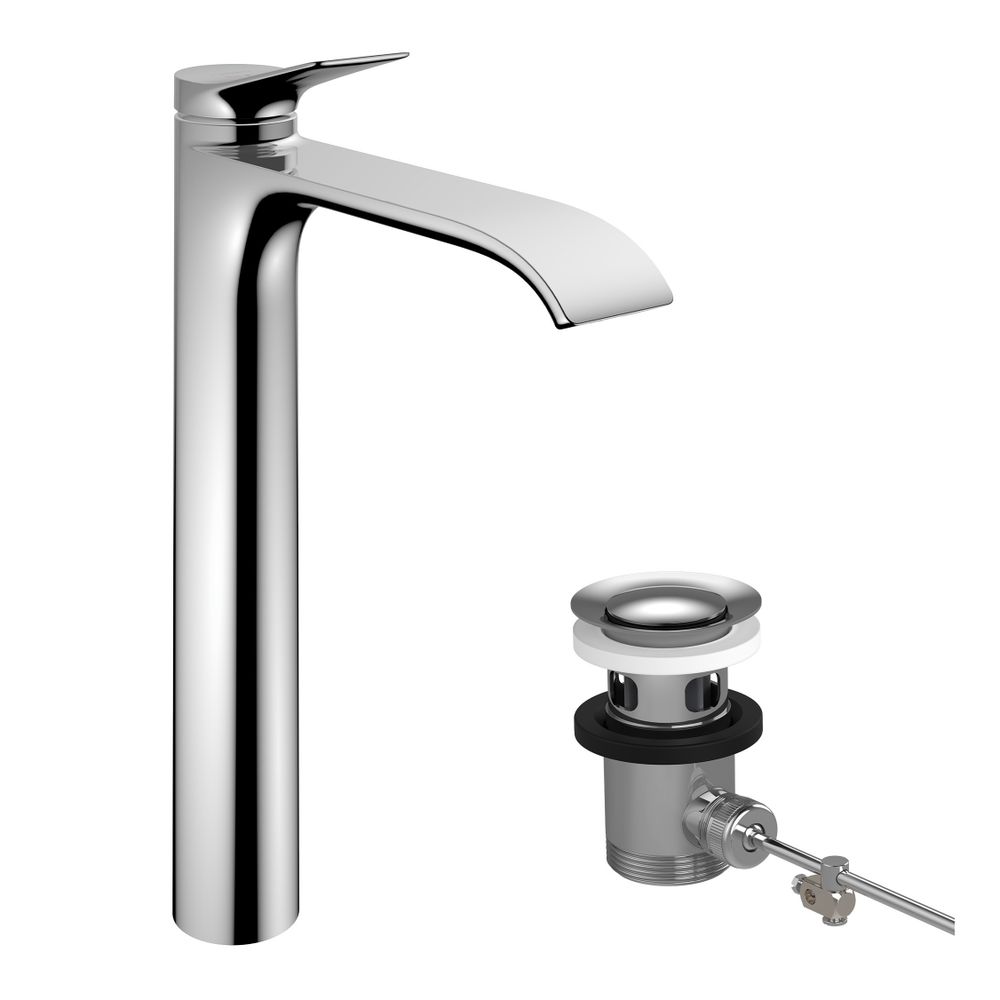 hansgrohe Vivenis Einhebel-Waschtischmischer 250mm 5l/min CoolStart Chrom für Aufsa... HANSGROHE-75044000 4059625555132 (Abb. 2)