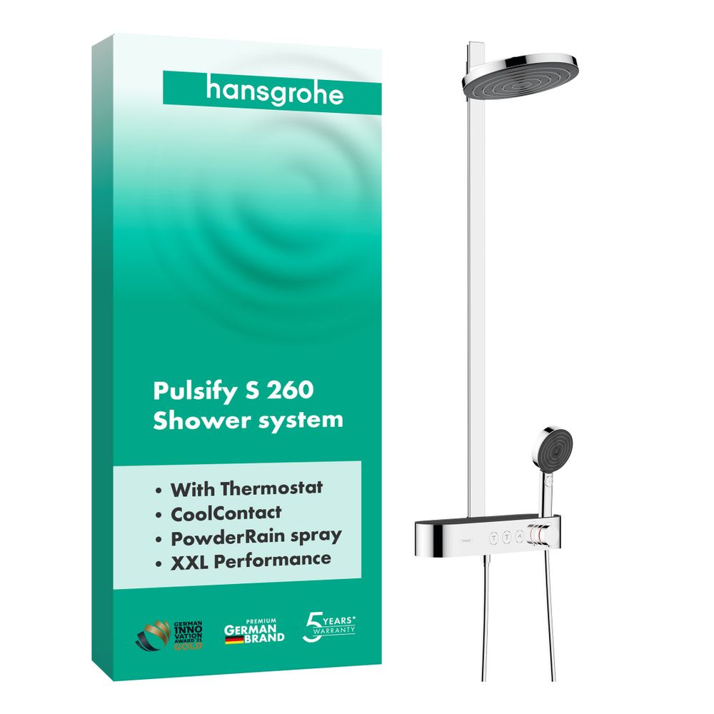 hansgrohe Pulsify S Showerpipe 260mm 2jet 13,3l/min Chrom mit ShowerTablet Select 4... HANSGROHE-24240000 4059625358313 (Abb. 4)