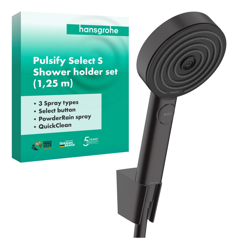 hansgrohe Pulsify Select S Brausehalterset 105mm 11,4l/min 3jet Relaxation, Mattsch... HANSGROHE-24302670 4059625358405 (Abb. 4)