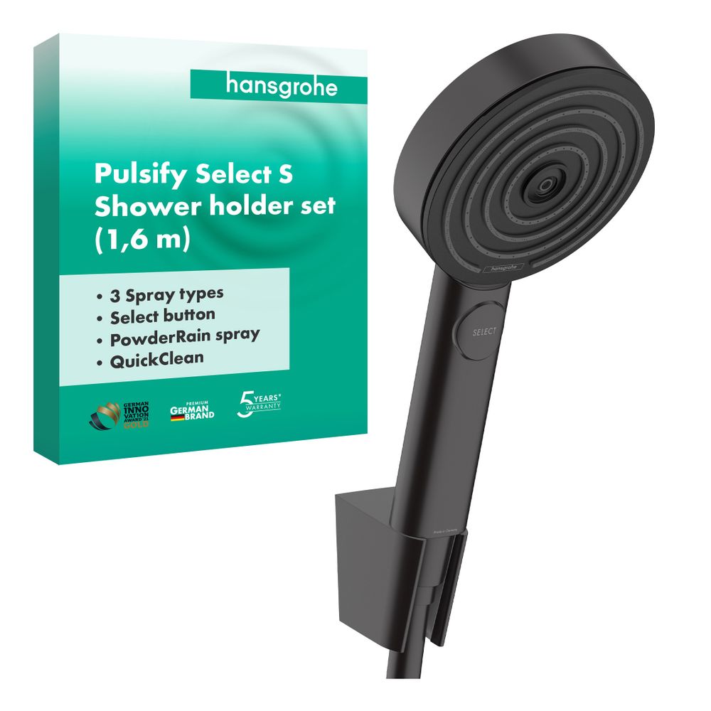 hansgrohe Pulsify Select S Brausehalterset 105mm 11,4l/min 3jet Relaxation, Mattsch... HANSGROHE-24303670 4059625358429 (Abb. 3)