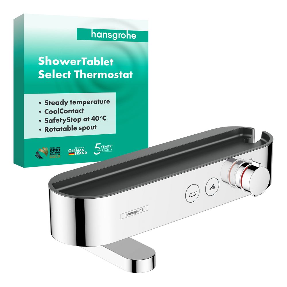 hansgrohe ShowerTablet Select Wannenthermostat 400 Aufputz, Chrom... HANSGROHE-24340000 4059625358443 (Abb. 3)