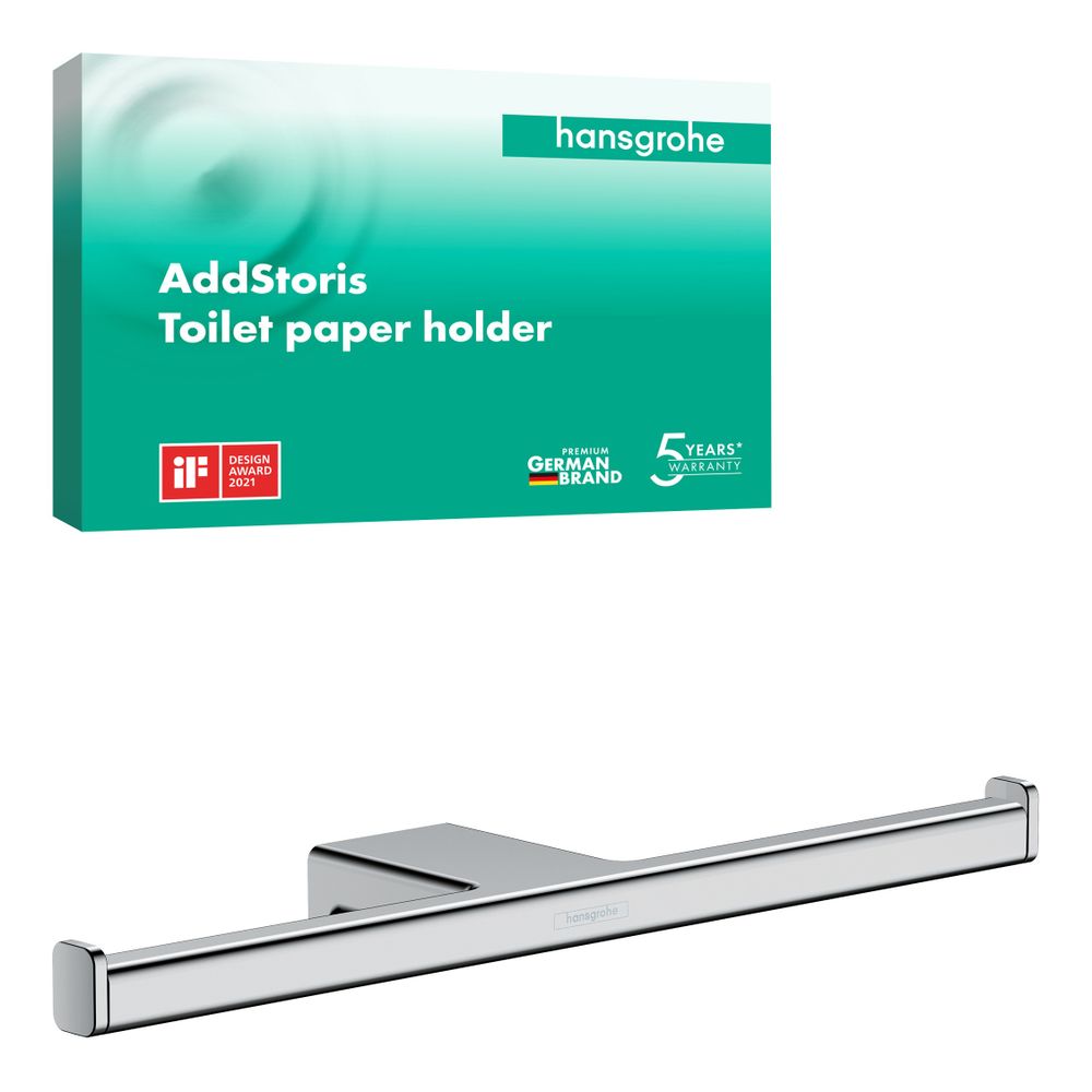 hansgrohe AddStoris Toilettenpapierhalter doppelt ohne Deckel, Chrom... HANSGROHE-41748000 4059625297377 (Abb. 2)