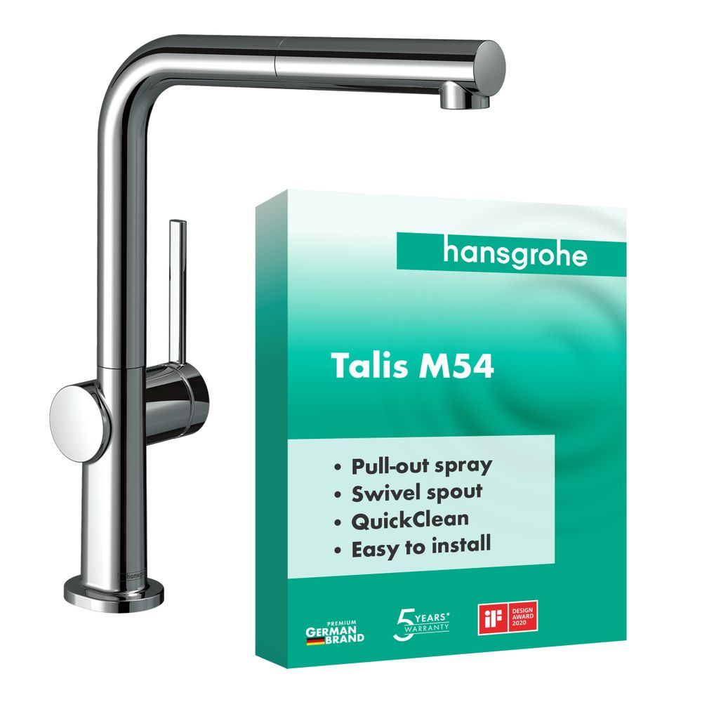 hansgrohe Talis M54, Einhebel-Küchenmischer 270mm 8l/min Chrom, 1jet Ausziehauslauf... HANSGROHE-72808000 4059625255278 (Abb. 2)