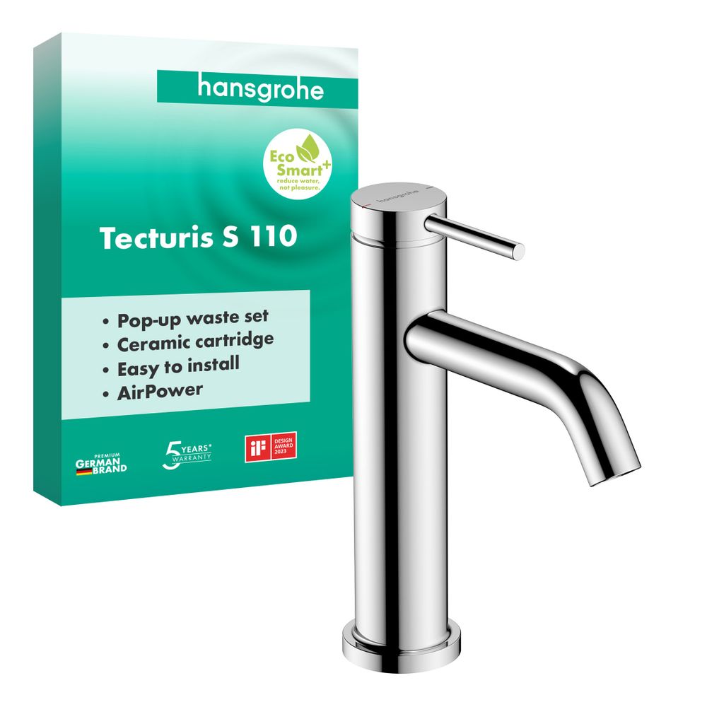 hansgrohe Tecturis S Einhebel-Waschtischmischer 110mm 4l/min EcoSmart plus Chrom mi... HANSGROHE-73310000 4059625470985 (Abb. 3)