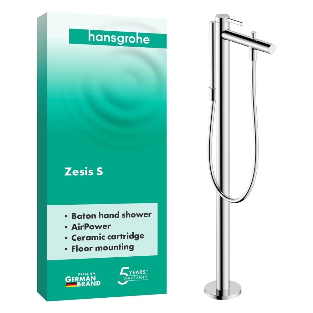 Hansgrohe Zesis S Wannenmischer bodenstehend Einhebel, 2 Verbraucher, Chrom... HANSGROHE-74445000 4059625557808 (Abb. 2)