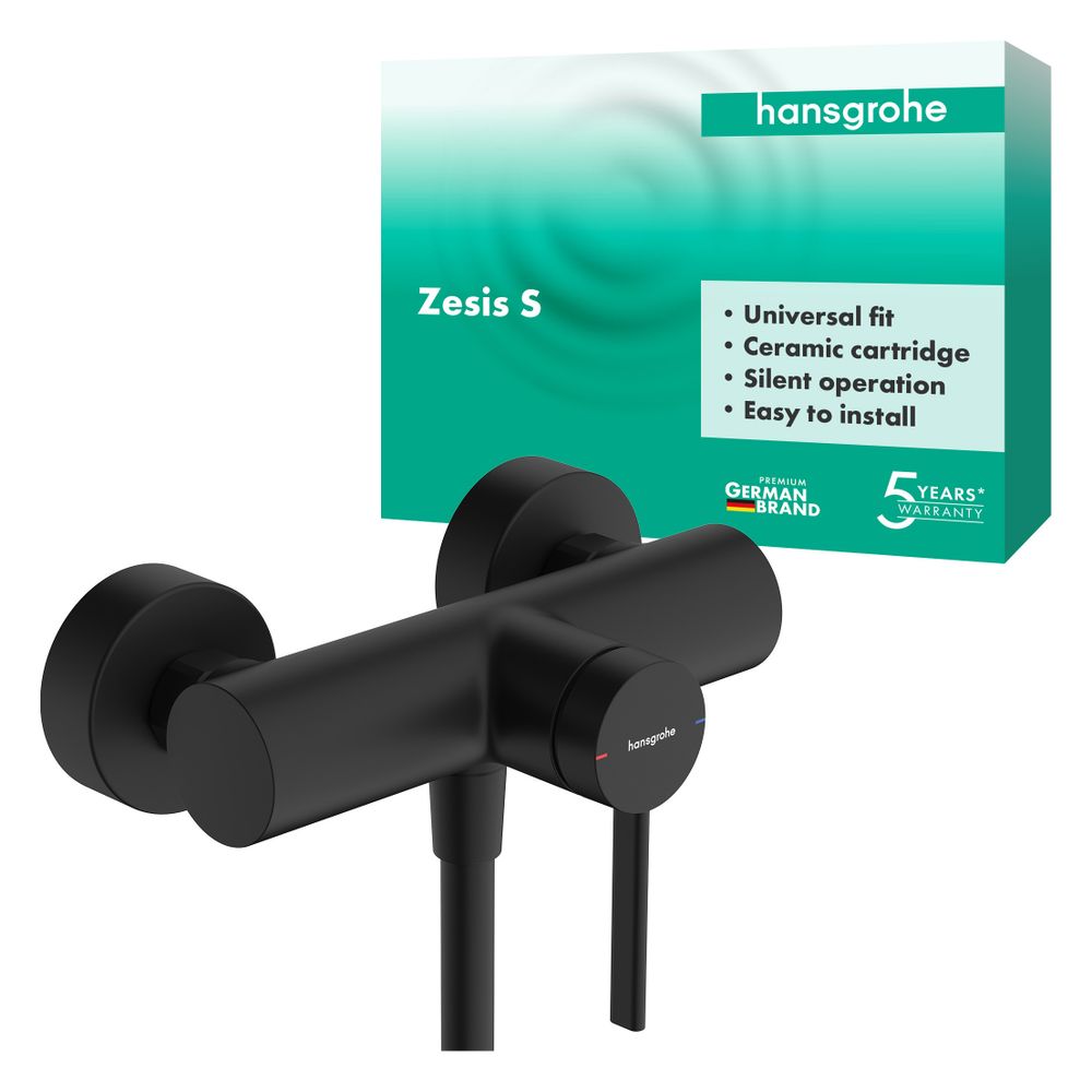 Hansgrohe Zesis S Brausemischer Aufputz Einhebel, 1 Verbraucher, Mattschwarz... HANSGROHE-74621670 4059625563366 (Abb. 2)