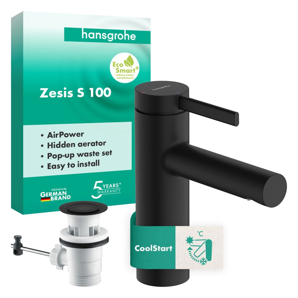 Hansgrohe Zesis S Einhebel-Waschtischmischer 100 CoolStart mit Zugstangen-Ablaufgar... HANSGROHE-74720670 4059625563076 (Abb. 4)