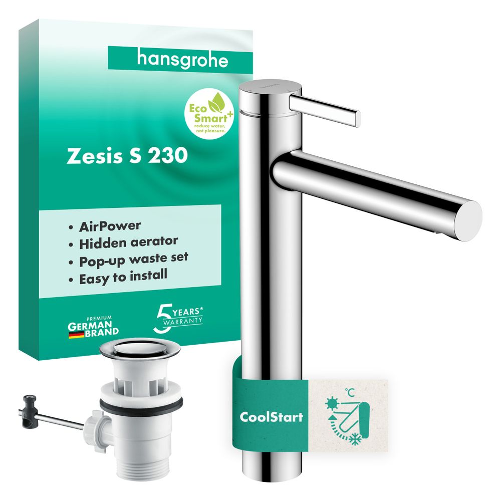 Hansgrohe Zesis S Einhebel-Waschtischmischer 230 CoolStart für Aufsatzwaschtische m... HANSGROHE-74730000 4059625557754 (Abb. 3)