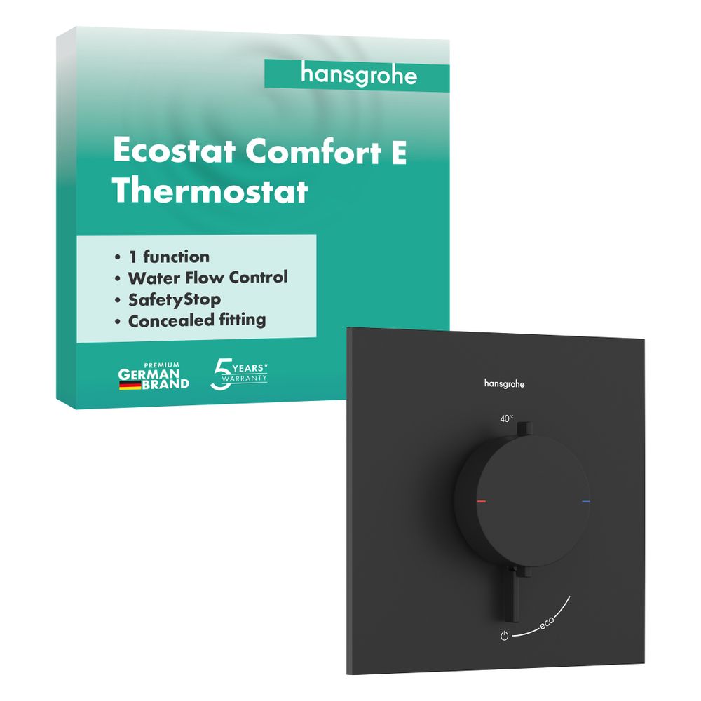Hansgrohe Ecostat Comfort E Thermostat Unterputz, 25,2l/min, für 1 Verbraucher, Mat... HANSGROHE-33710670 4059625624289 (Abb. 2)