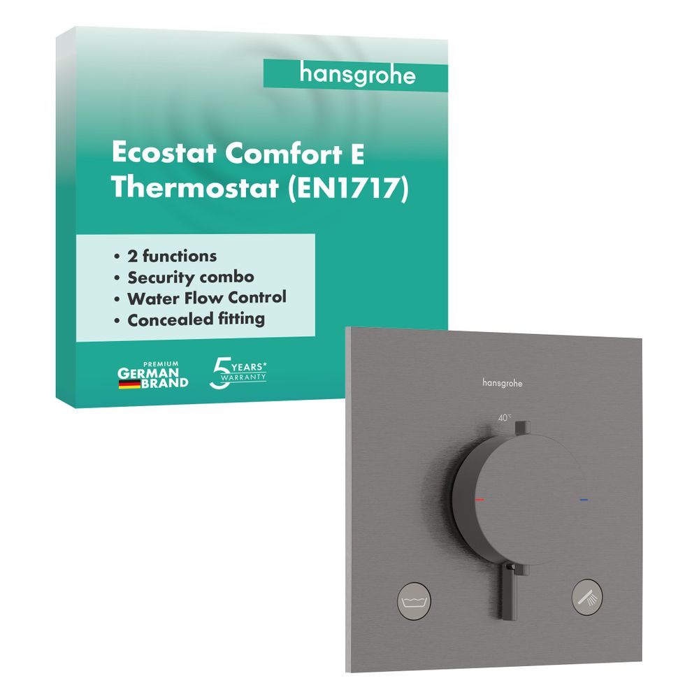 Hansgrohe Ecostat Comfort E Thermostat UP, 25,7l/min, für 2 Verb., integrierter Sic... HANSGROHE-33716340 4059625624647 (Abb. 2)