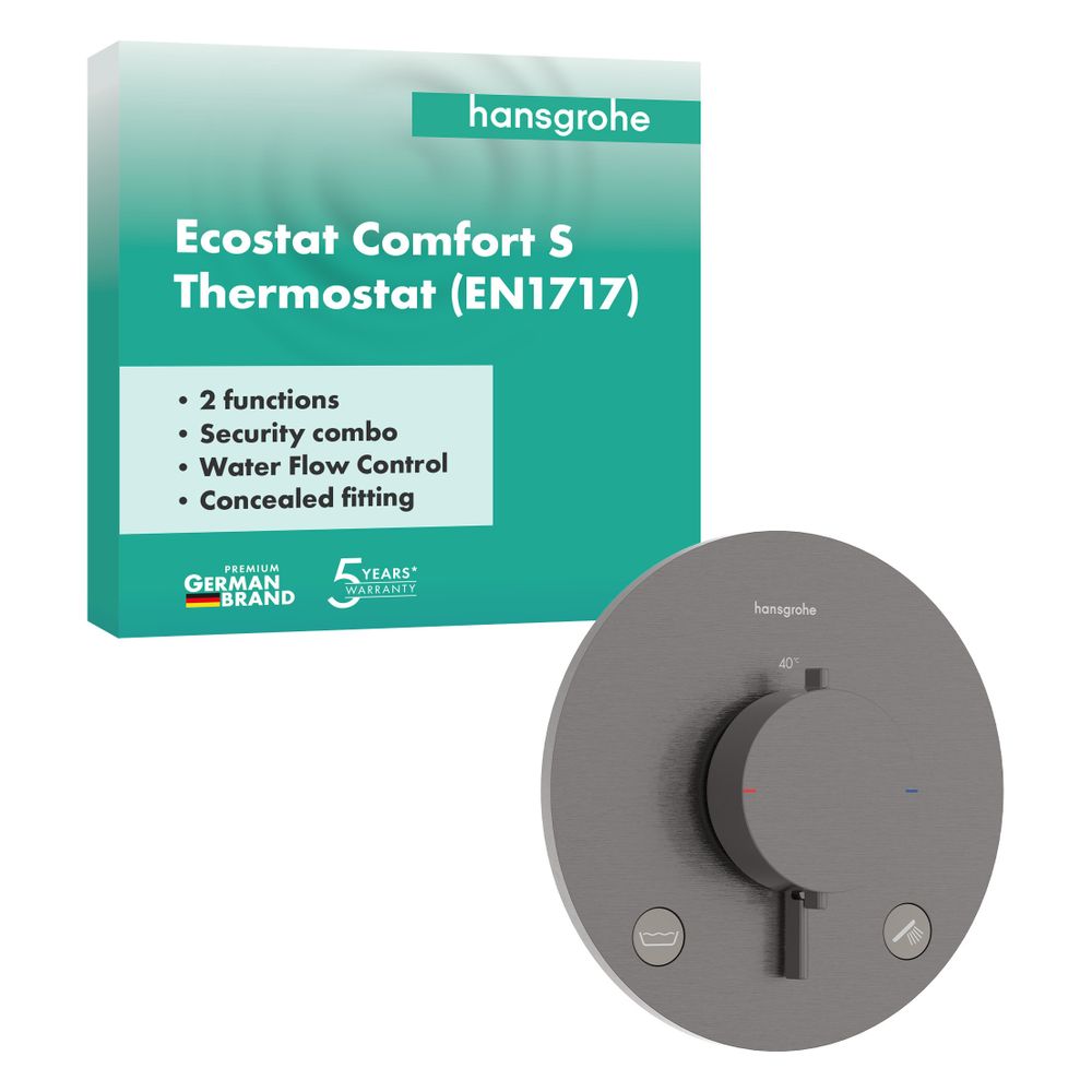 Hansgrohe Ecostat Comfort S Thermostat UP, 25,7l/min, für 2 Verb., integrierter Sic... HANSGROHE-33718340 4059625624920 (Abb. 2)