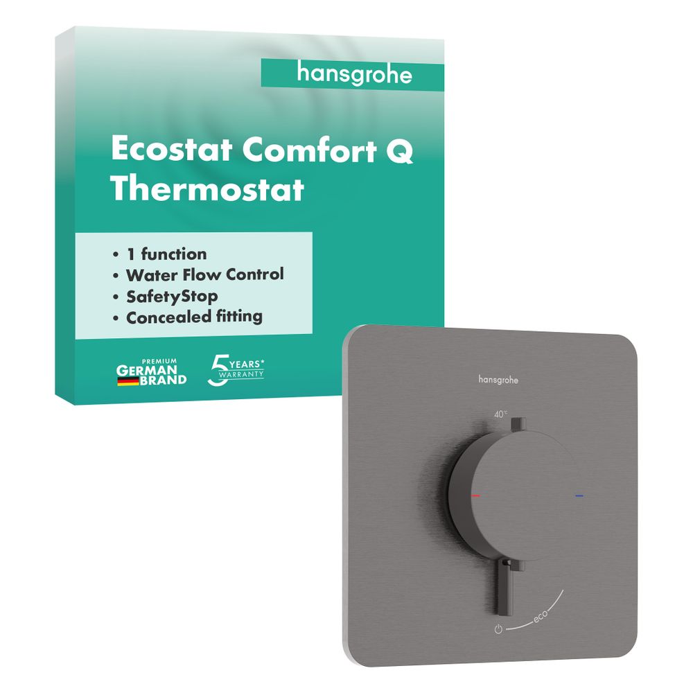 Hansgrohe Ecostat Comfort Q Thermostat Unterputz, 25,2l/min, für 1 Verbraucher, Bru... HANSGROHE-33712340 4059625624128 (Abb. 2)