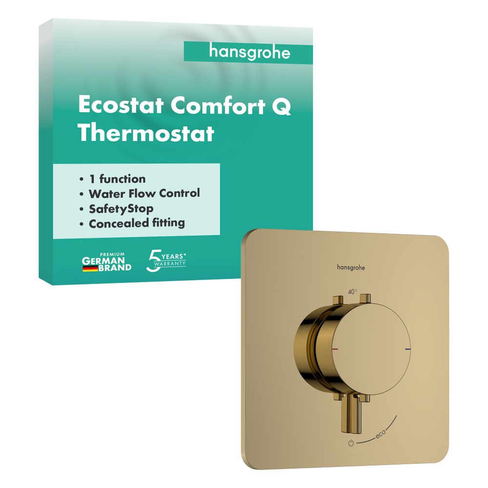 Hansgrohe Ecostat Comfort Q Thermostat Unterputz, 25,2l/min, für 1 Verbraucher, Pol... HANSGROHE-33712990 4059625624562 (Abb. 2)