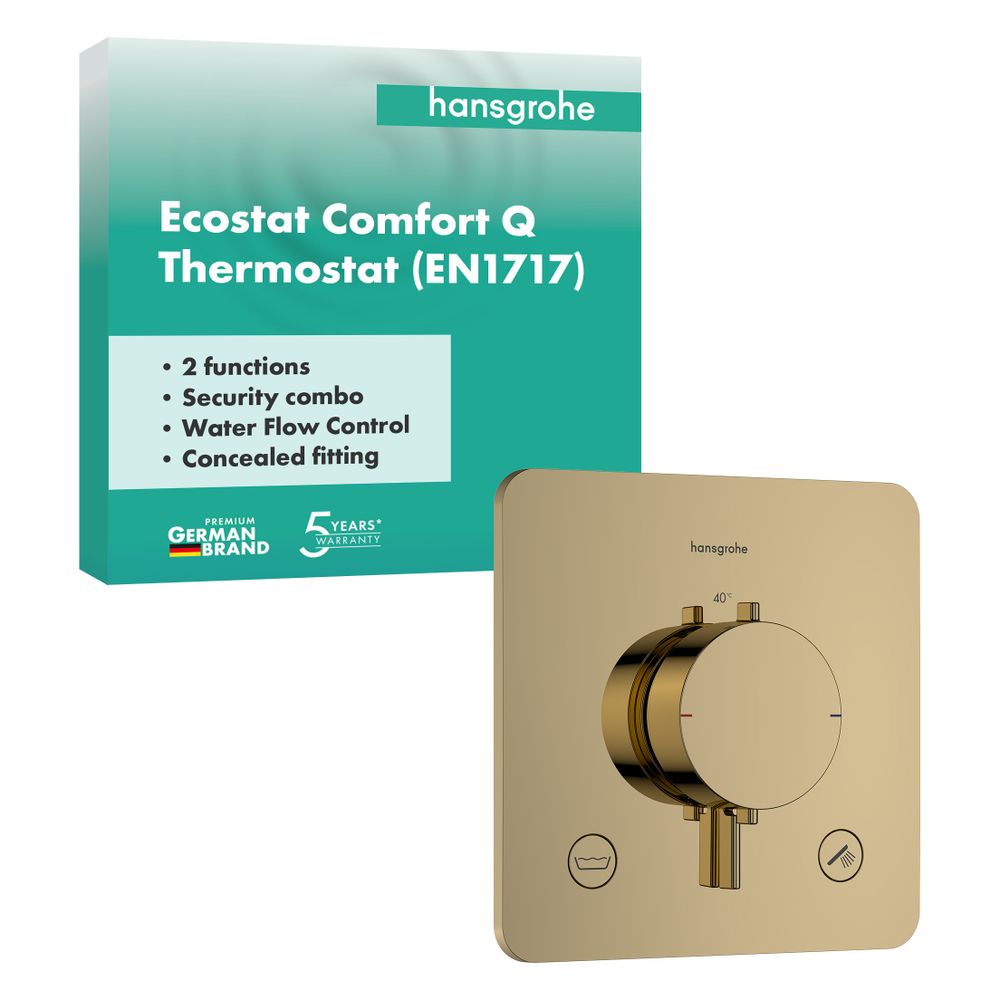 Hansgrohe Ecostat Comfort Q Thermostat UP, 25,7l/min, für 2 Verb., integrierter Sic... HANSGROHE-33717990 4059625624951 (Abb. 2)