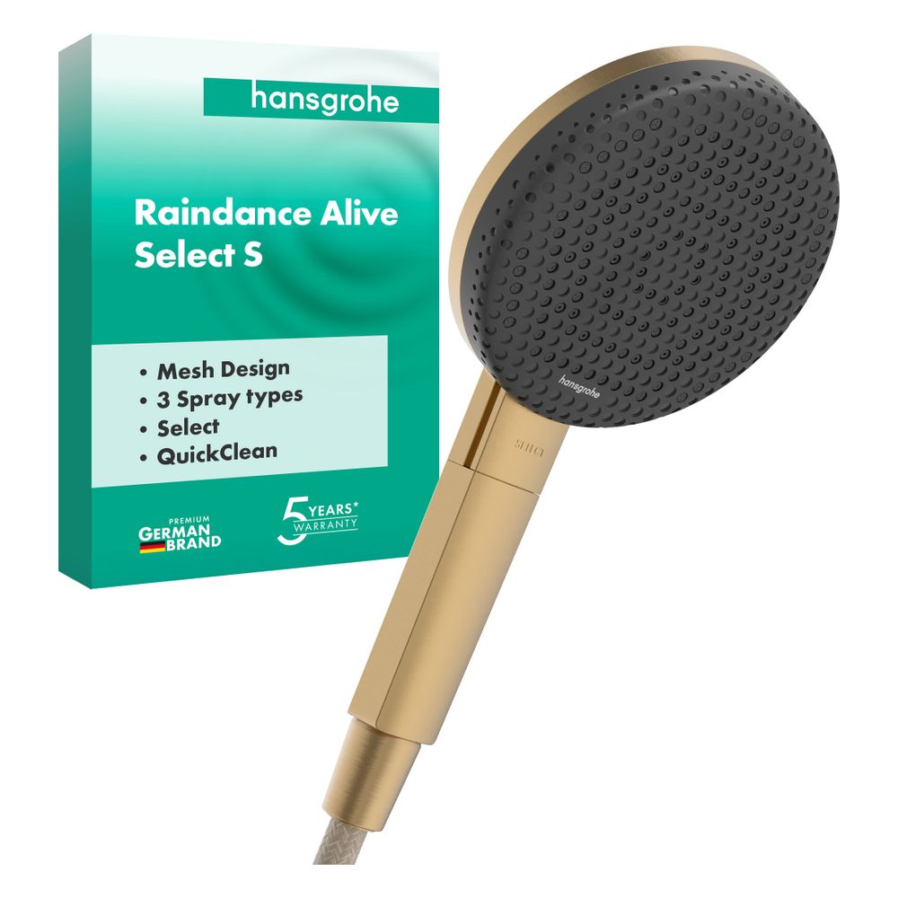 Hansgrohe Raindance Alive Select S Handbrause 125mm, 10,8l/min, 3jet, Brushed Bronz... HANSGROHE-24500140 4059625479209 (Abb. 3)