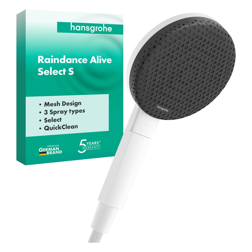 Hansgrohe Raindance Alive Select S Handbrause 125mm, 10,8l/min, 3jet, Mattweiß... HANSGROHE-24500700 4059625479193 (Abb. 3)