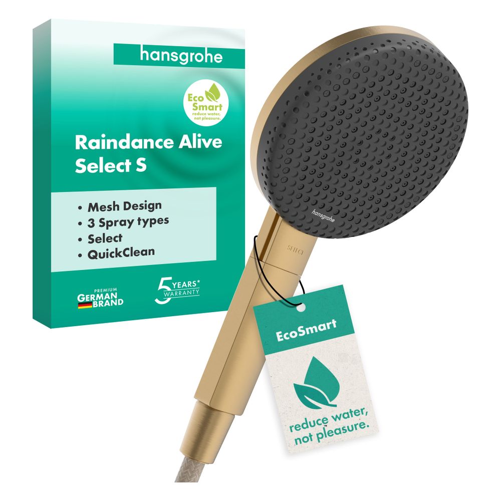 Hansgrohe Raindance Alive Select S Handbrause 125mm, 7,1l/min, 3jet EcoSmart, Brush... HANSGROHE-24511140 4059625473351 (Abb. 2)