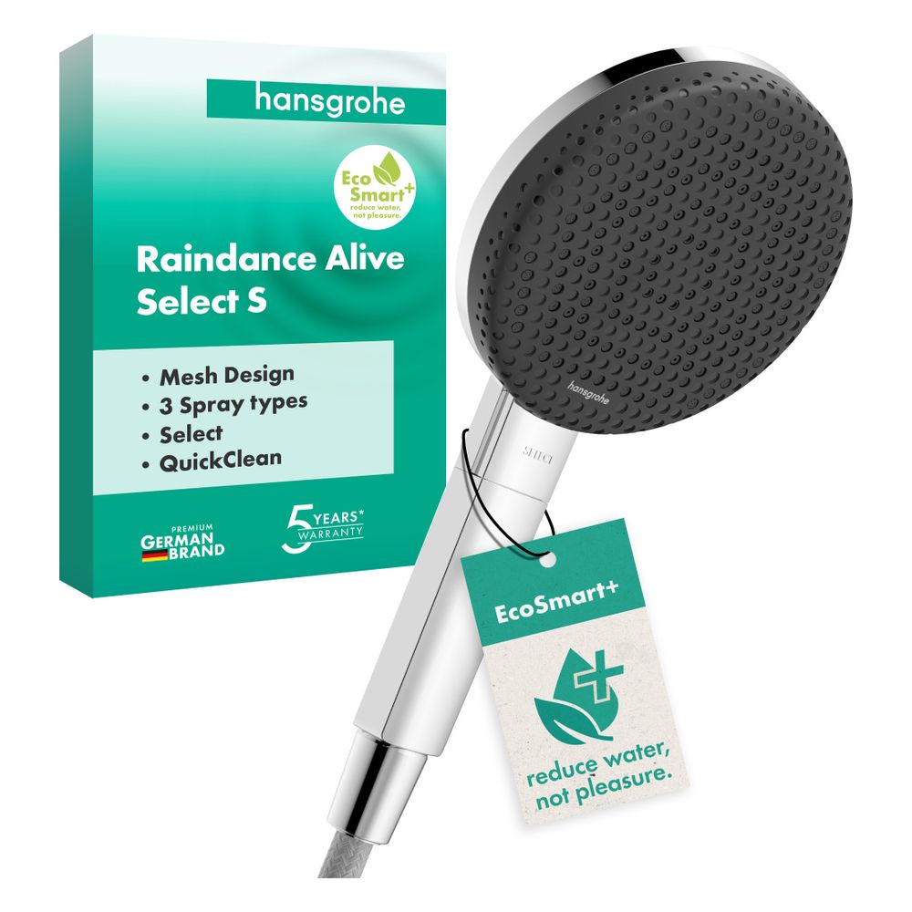 Hansgrohe Raindance Alive Select S Handbrause 125mm, 5,9l/min, 3jet EcoSmartPlus, C... HANSGROHE-24512000 4059625486818 (Abb. 2)