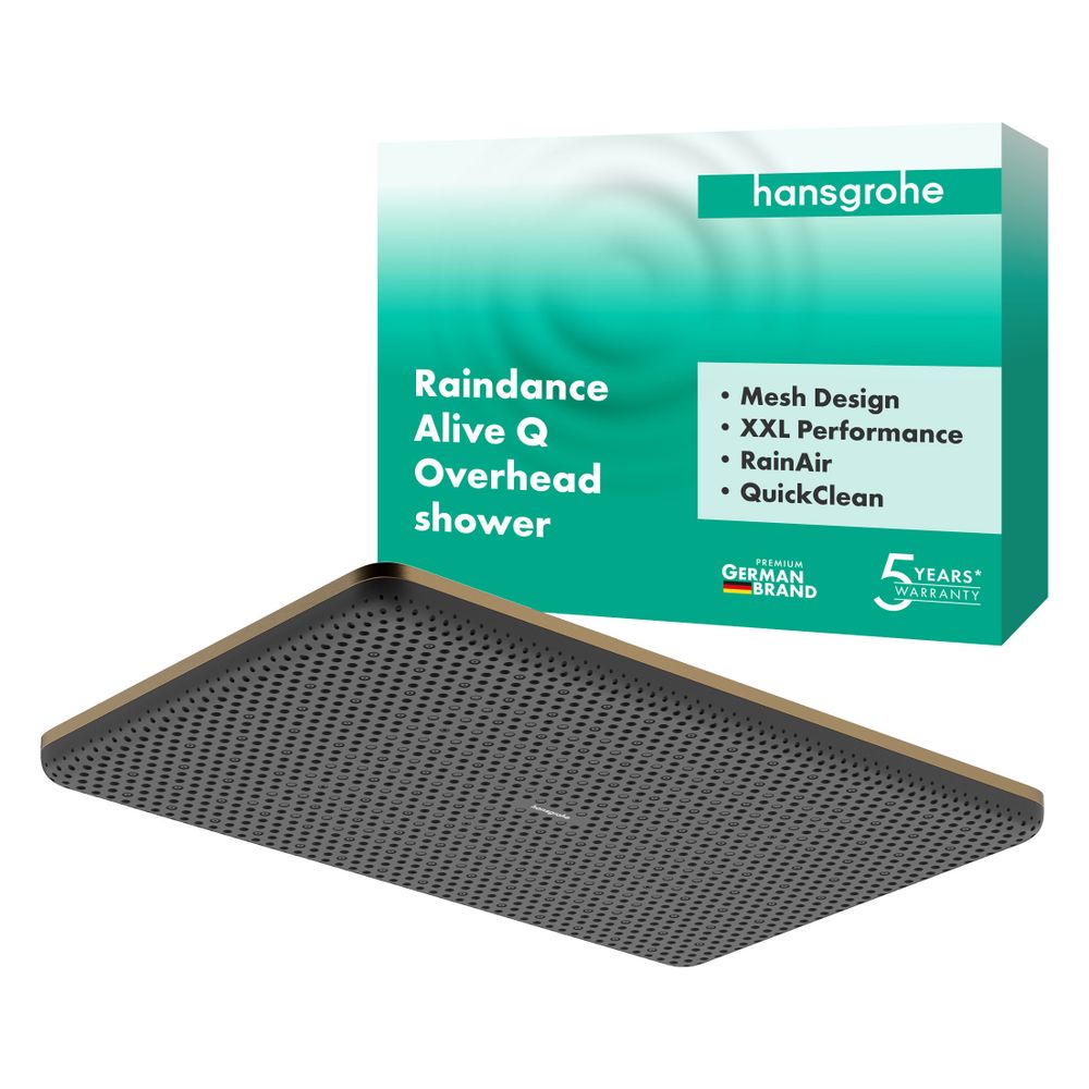 Hansgrohe Raindance Alive Q Kopfbrause, 11l/min, 210x340mm 1jet, Brushed Bronze... HANSGROHE-24530140 4059625449257 (Abb. 3)