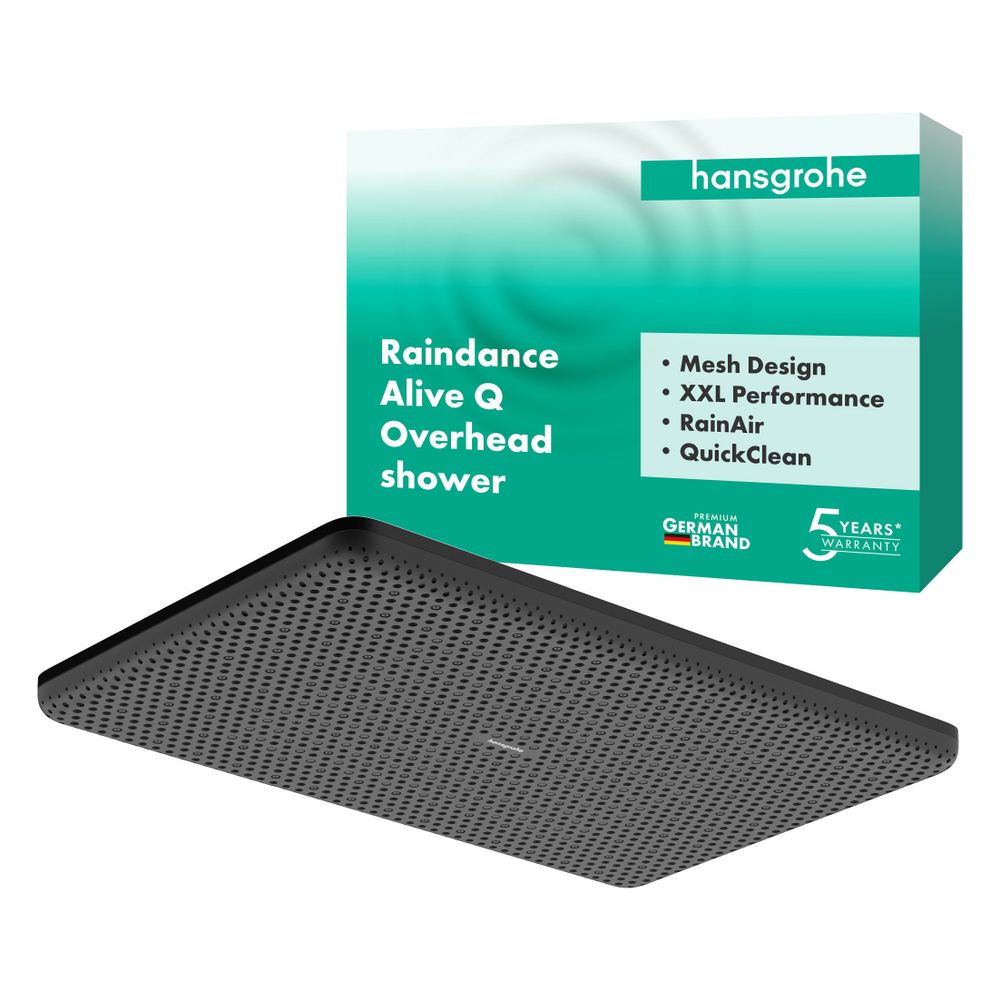 Hansgrohe Raindance Alive Q Kopfbrause, 11l/min, 210x340mm 1jet, Mattschwarz... HANSGROHE-24530670 4059625449233 (Abb. 3)