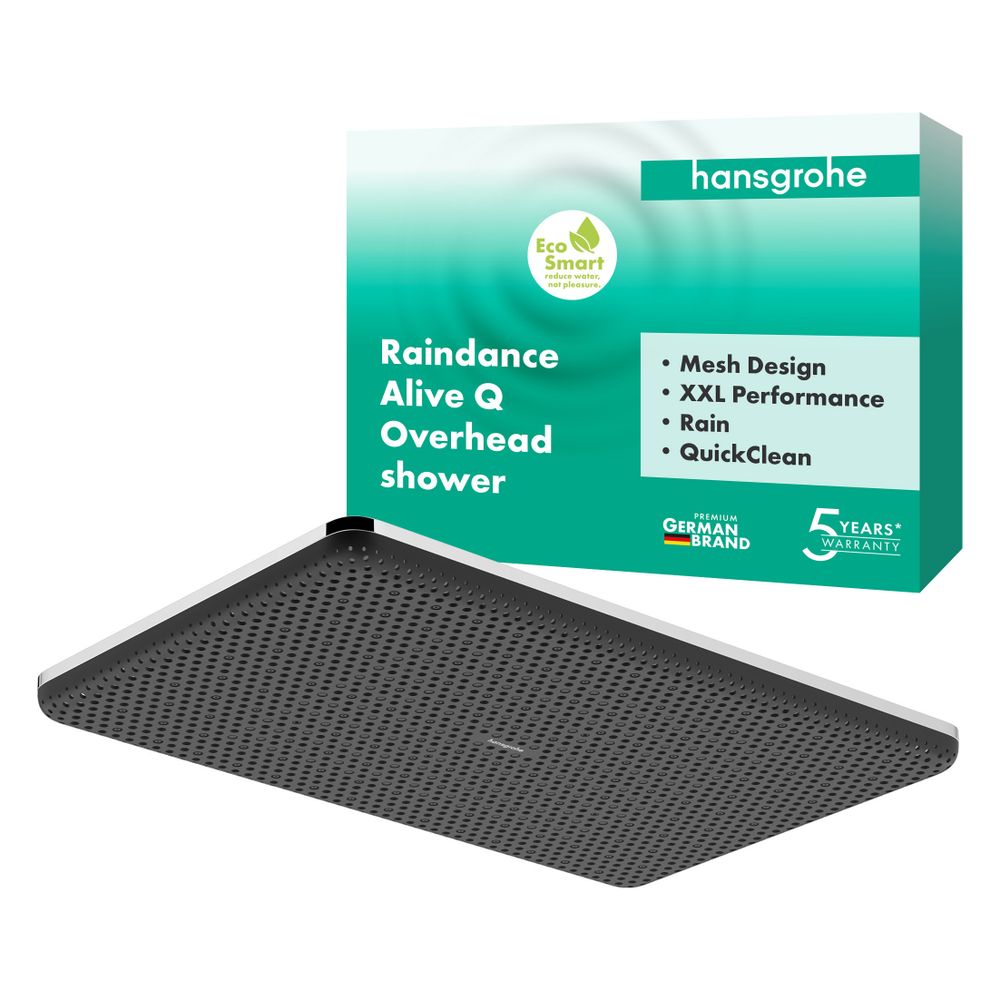 Hansgrohe Raindance Alive Q Kopfbrause, 6,8l/min, 210x340mm, 1jet, EcoSmart, Chrom... HANSGROHE-24531000 4059625449264 (Abb. 2)