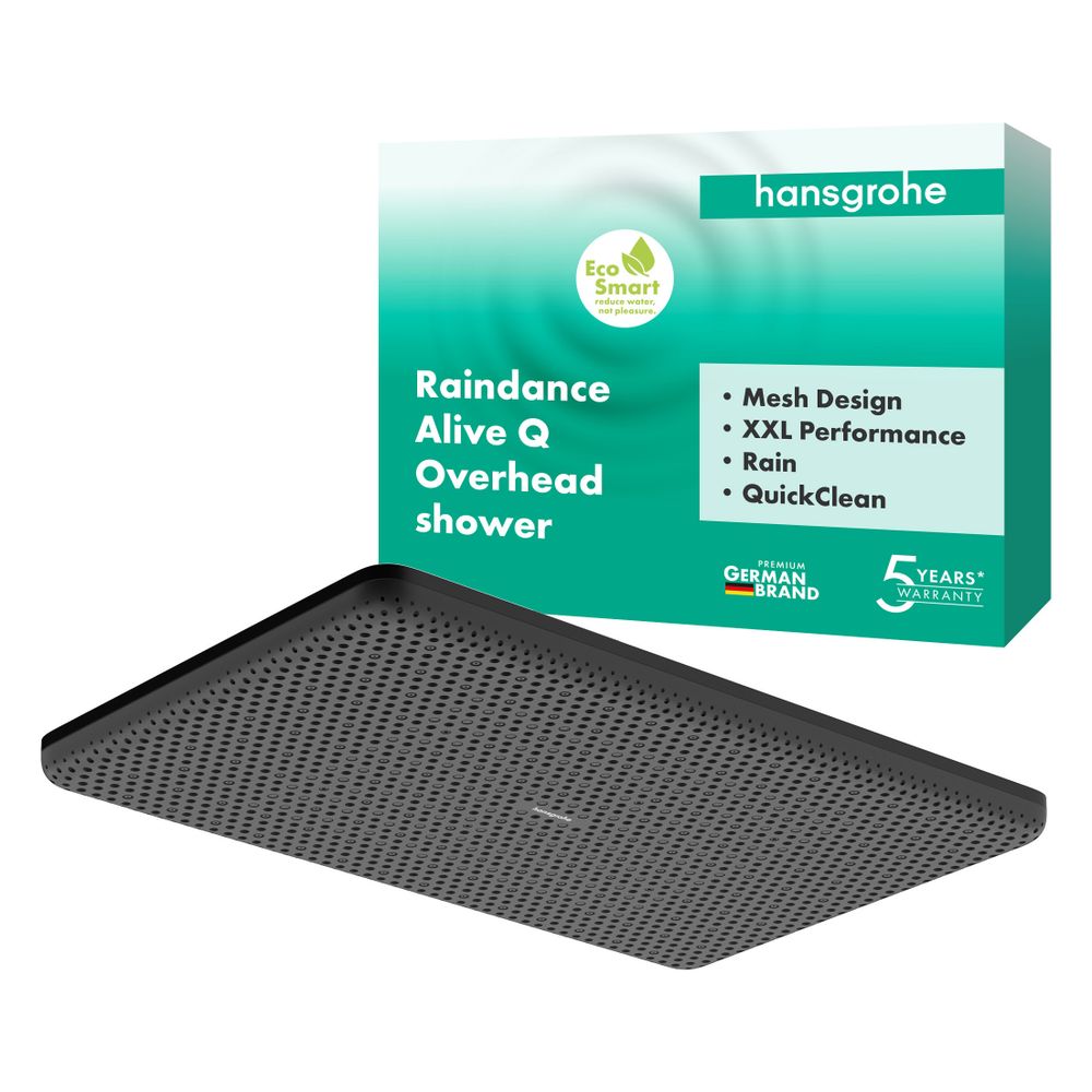 Hansgrohe Raindance Alive Q Kopfbrause, 6,8l/min, 210x340mm, 1jet, EcoSmart, Mattsc... HANSGROHE-24531670 4059625449271 (Abb. 2)
