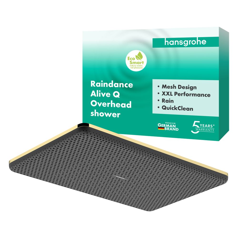 Hansgrohe Raindance Alive Q Kopfbrause, 6,8l/min, 210x340mm, 1jet, EcoSmart, Polish... HANSGROHE-24531990 4059625568279 (Abb. 2)