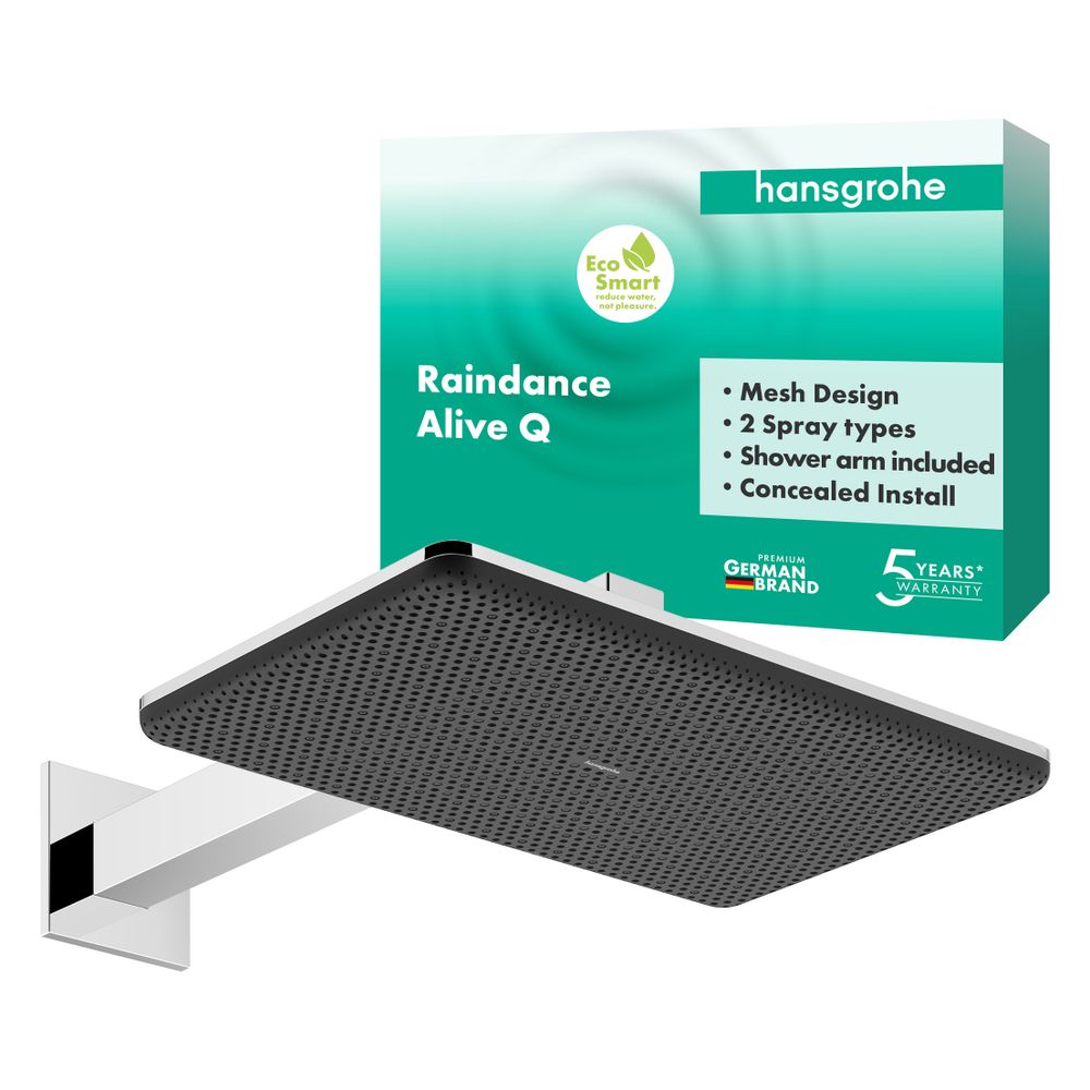 Hansgrohe Raindance Alive Q Kopfbrause, 6,6l/min, 210x340mm, 2jet, EcoSmart, Brause... HANSGROHE-24551000 4059625449462 (Abb. 3)