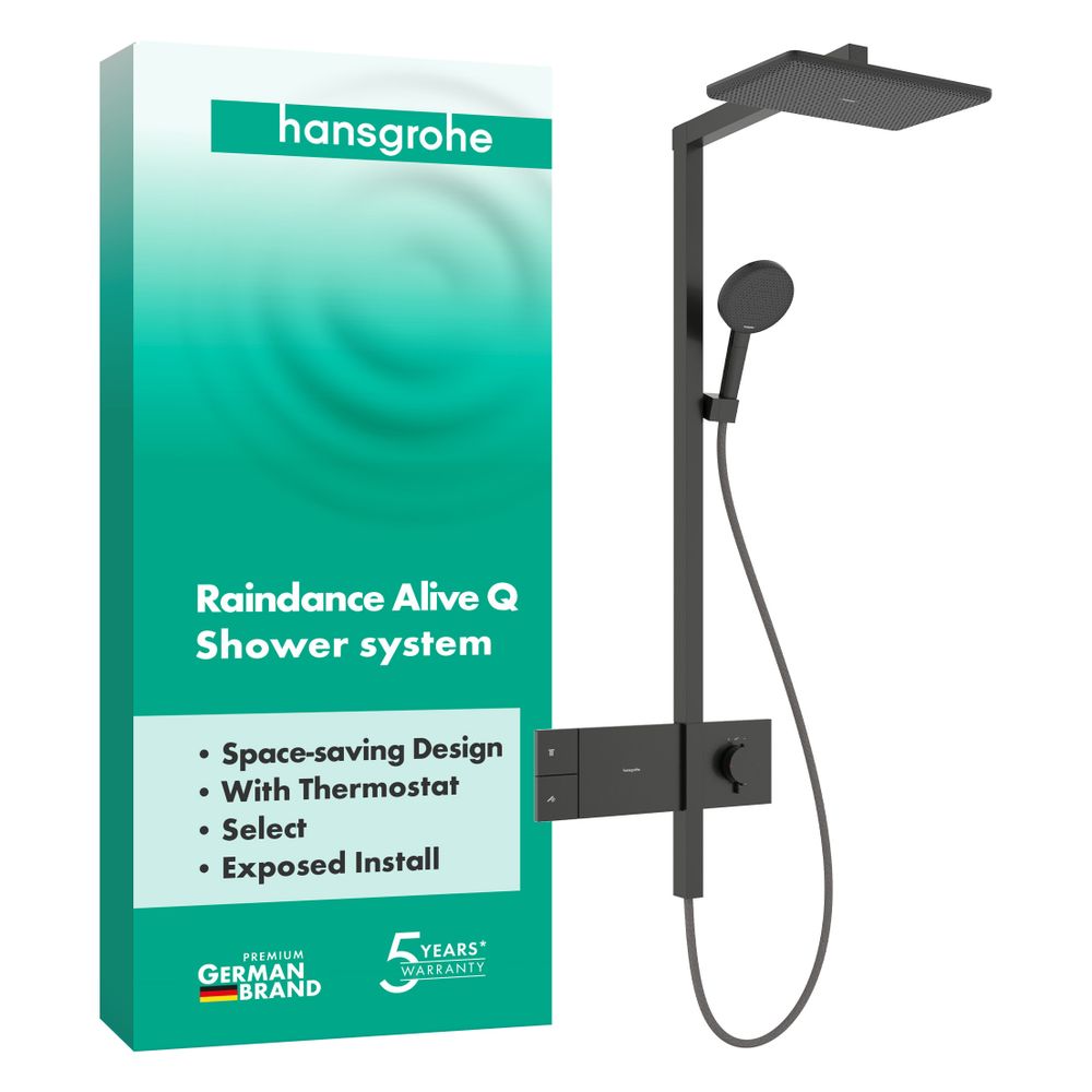 Hansgrohe Raindance Alive Q Showerpipe Duschsystem 210x340mm, 1jet, ShowerSelect Co... HANSGROHE-24580340 4059625568552 (Abb. 2)
