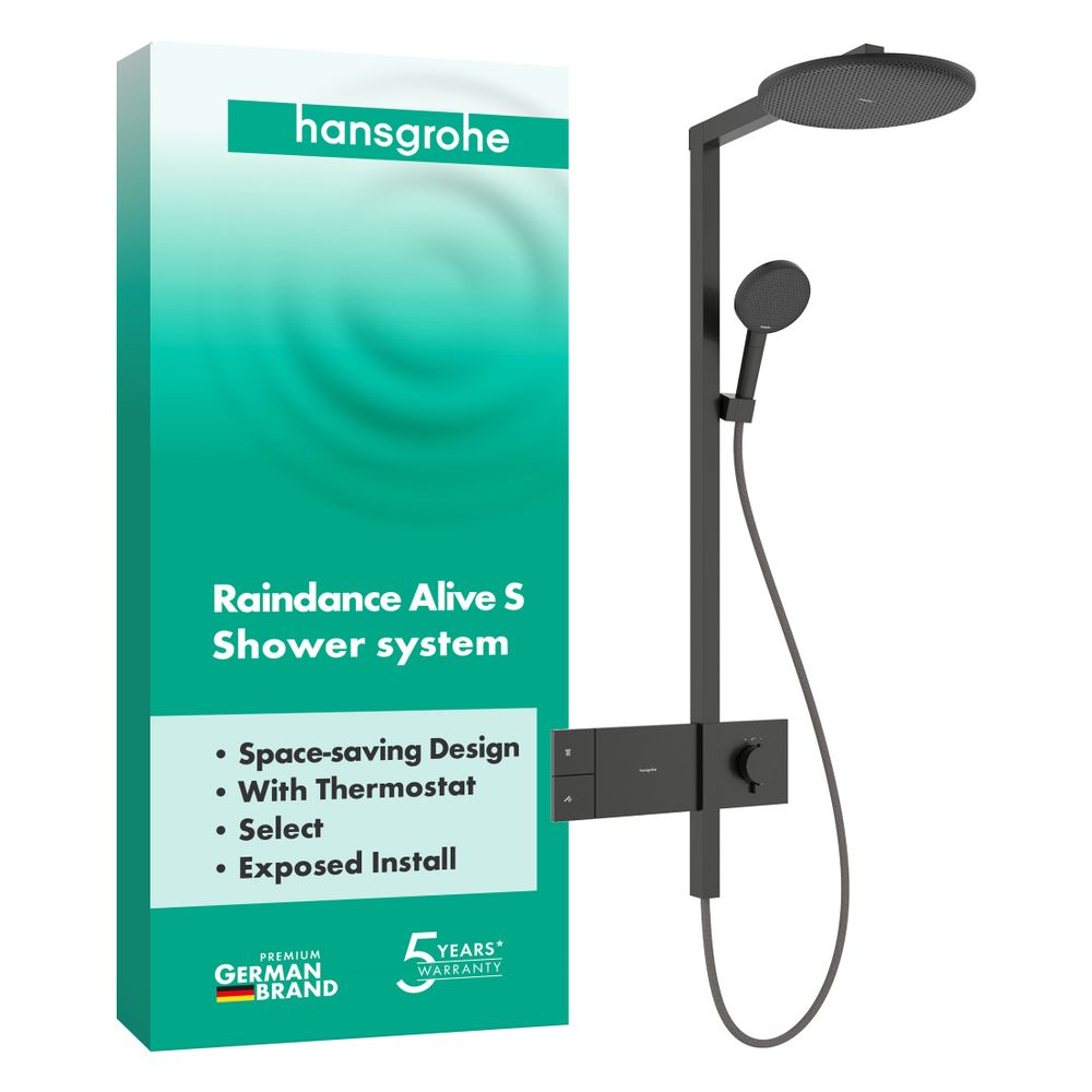 Hansgrohe Raindance Alive S Showerpipe Duschsystem 300mm, 1jet, ShowerSelect Comfor... HANSGROHE-24582340 4059625568439 (Abb. 2)