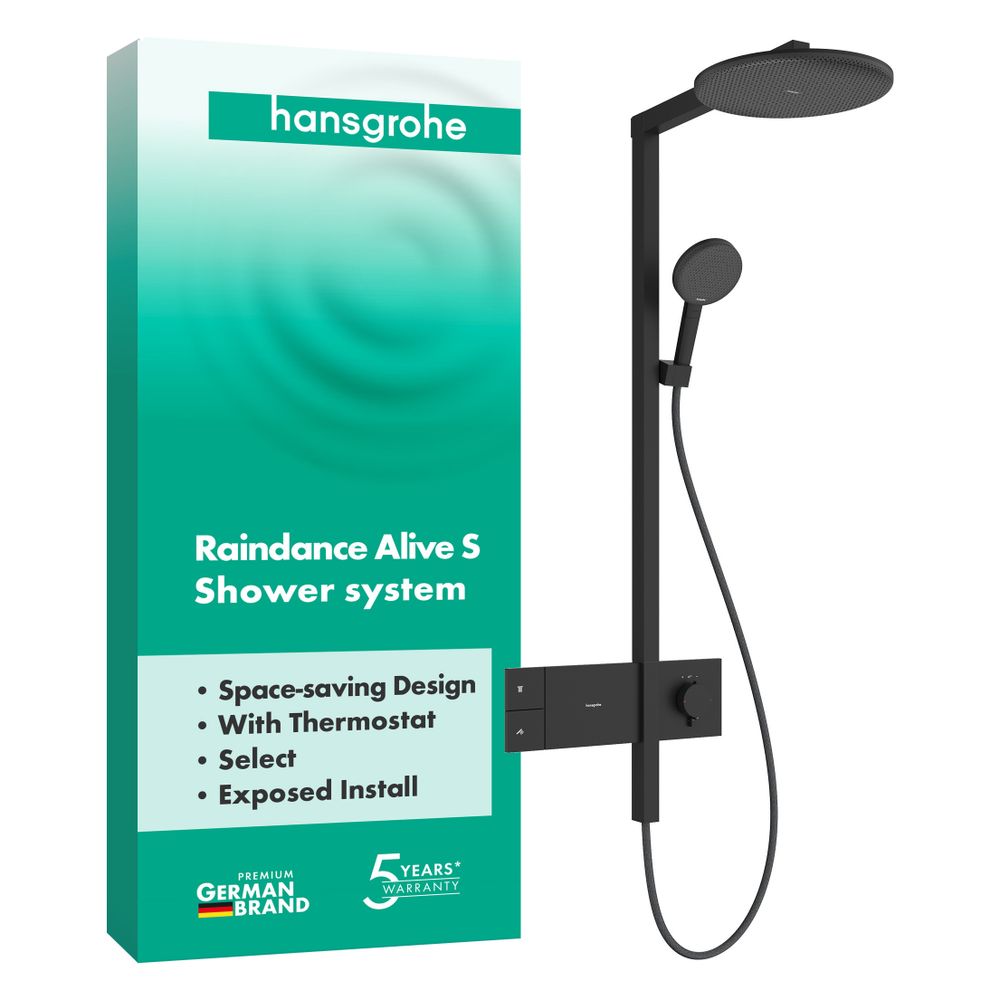 Hansgrohe Raindance Alive S Showerpipe Duschsystem 300mm, 1jet, ShowerSelect Comfor... HANSGROHE-24582670 4059625568422 (Abb. 2)