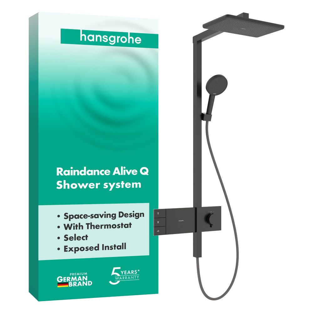 Hansgrohe Raindance Alive Q Showerpipe Duschsystem 210x340mm, 2jet, ShowerSelect Co... HANSGROHE-24590340 4059625568712 (Abb. 2)