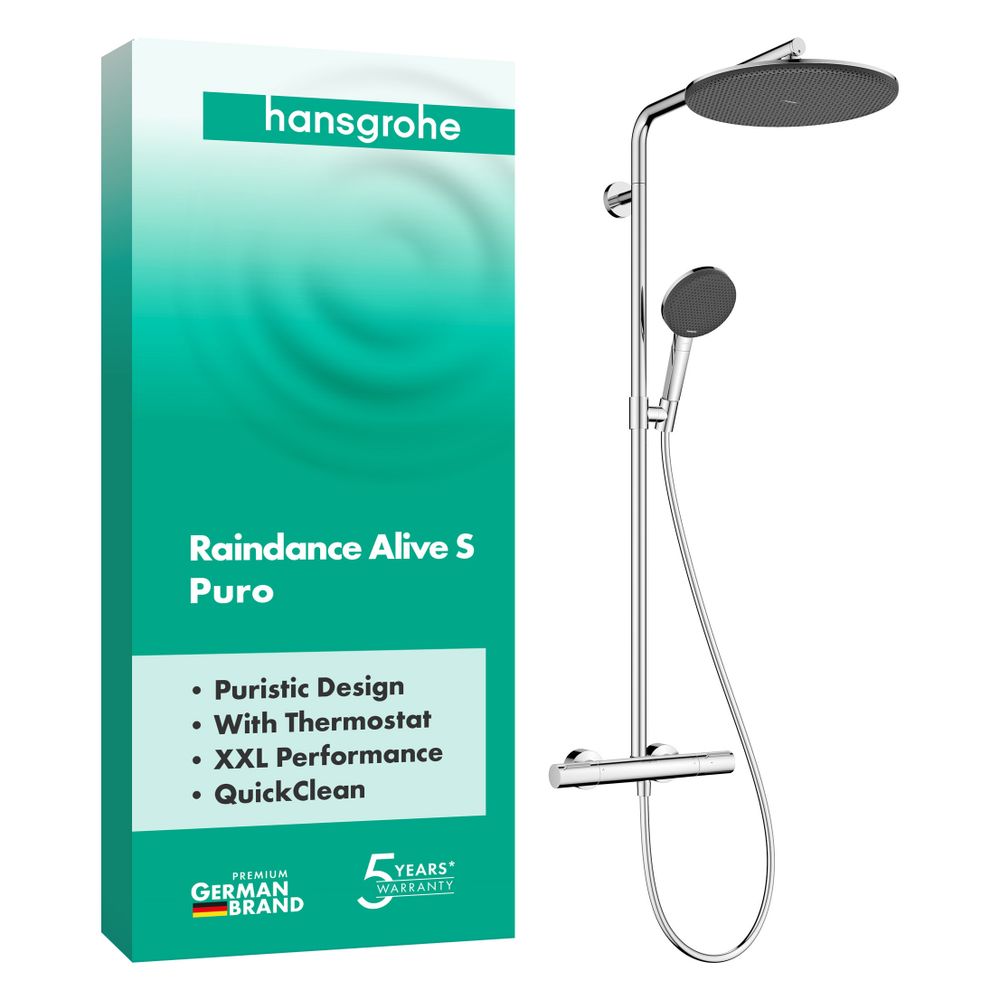 Hansgrohe Raindance Alive S Puro Showerpipe Duschsystem 300 1jet, Ecostat Element, ... HANSGROHE-24592000 4059625568613 (Abb. 3)