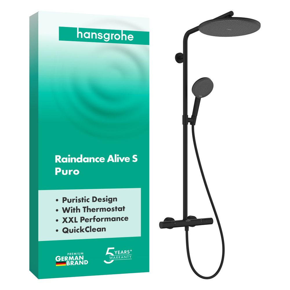 Hansgrohe Raindance Alive S Puro Showerpipe Duschsystem 300 1jet, Ecostat Element, ... HANSGROHE-24592670 4059625568989 (Abb. 2)