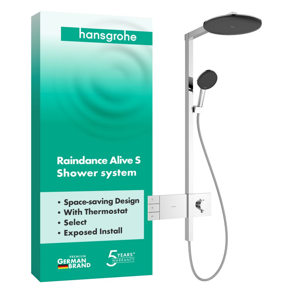 Hansgrohe Raindance Alive S Showerpipe Duschsystem 300mm, 2jet, ShowerSelect Comfor... HANSGROHE-24595000 4059625568835 (Abb. 3)